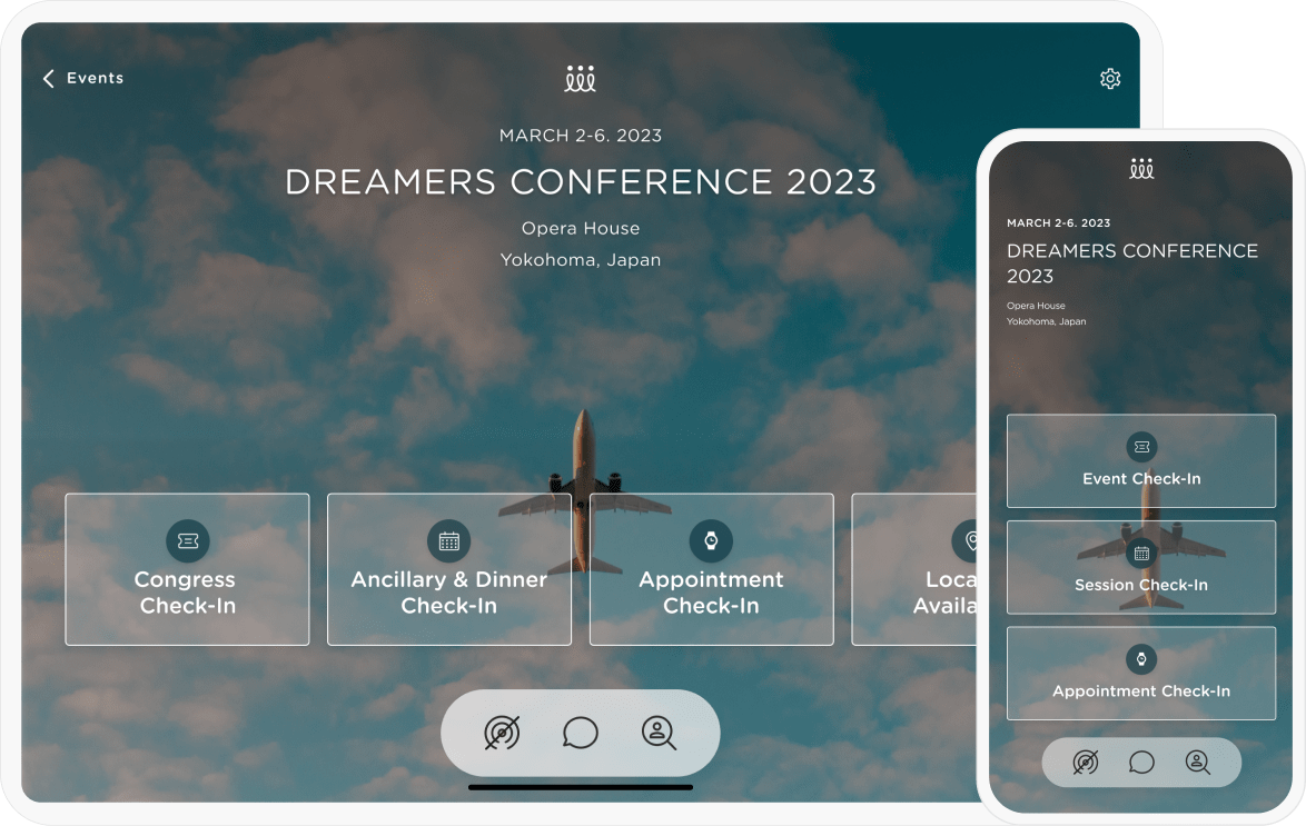congress-onsite-image-min-1 Plus an Onsite Logistics App for Easy Check-ins
